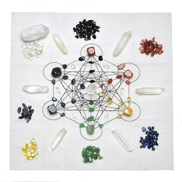 7 Chakra Metatrons Cube Crystal Grid Kit-Your Soul Place